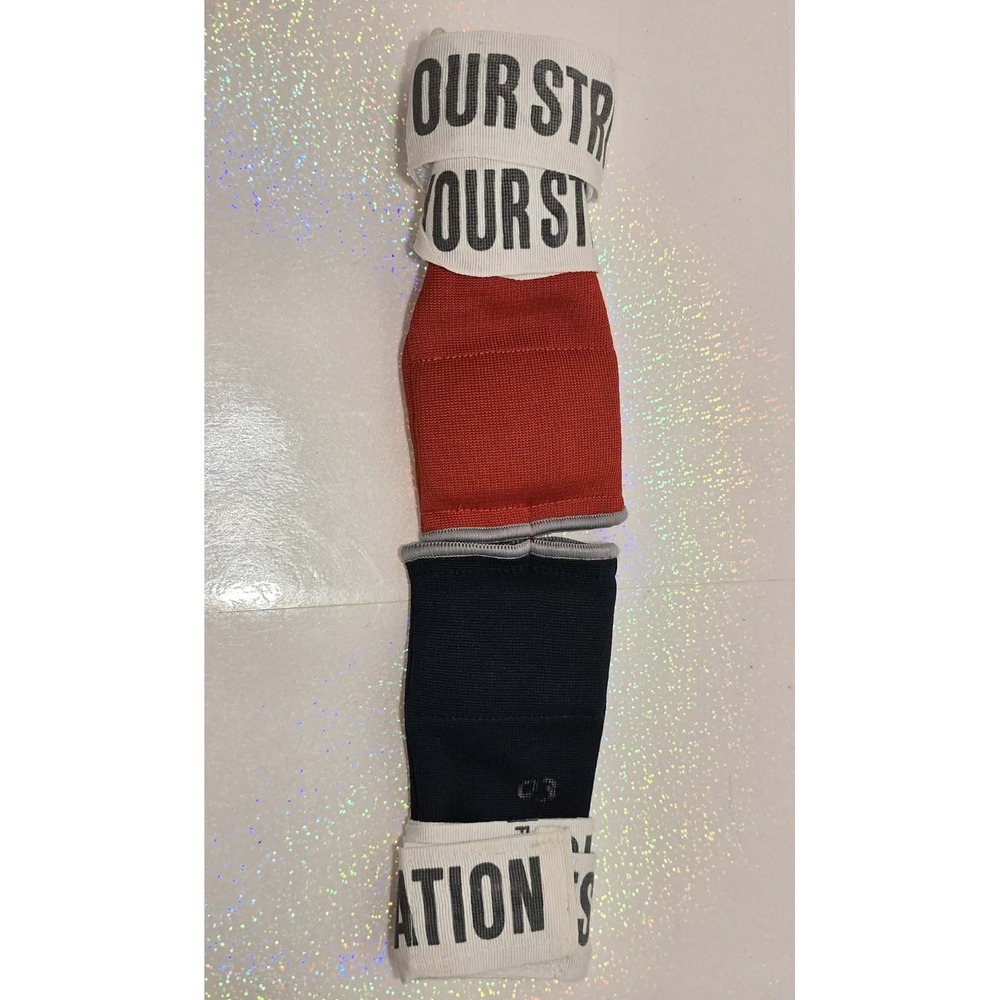 🥊🔥‎ Everlast Fight Camp Boxing Hand Wraps Pair Red Black GUC